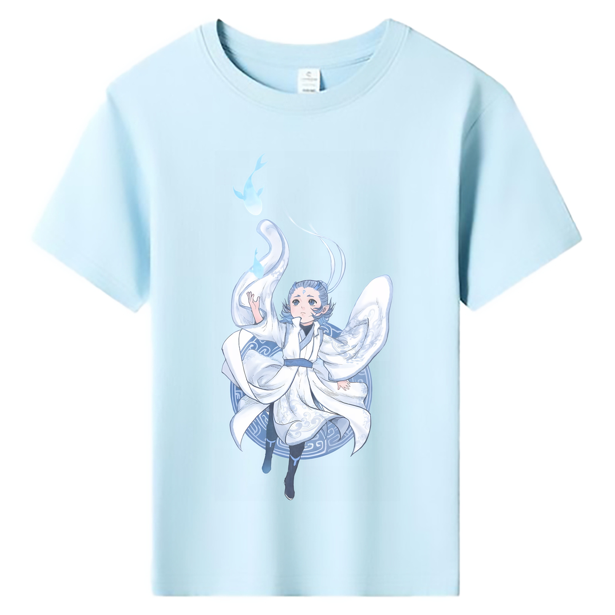 （画像用） Ne Zha 2 ナタ 魔童の大暴れ 綿100％キッズTシャツ（フロントプリント）
